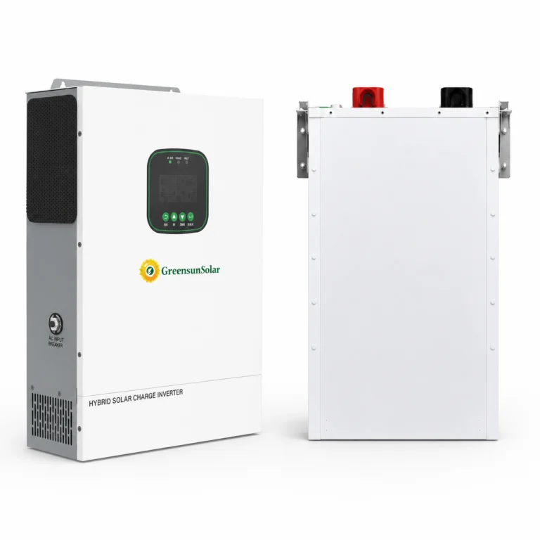 Комплект GreensunSolar SPI4862V100-500P та Felicity ESS FLA48100UG1 — батарея вертикально